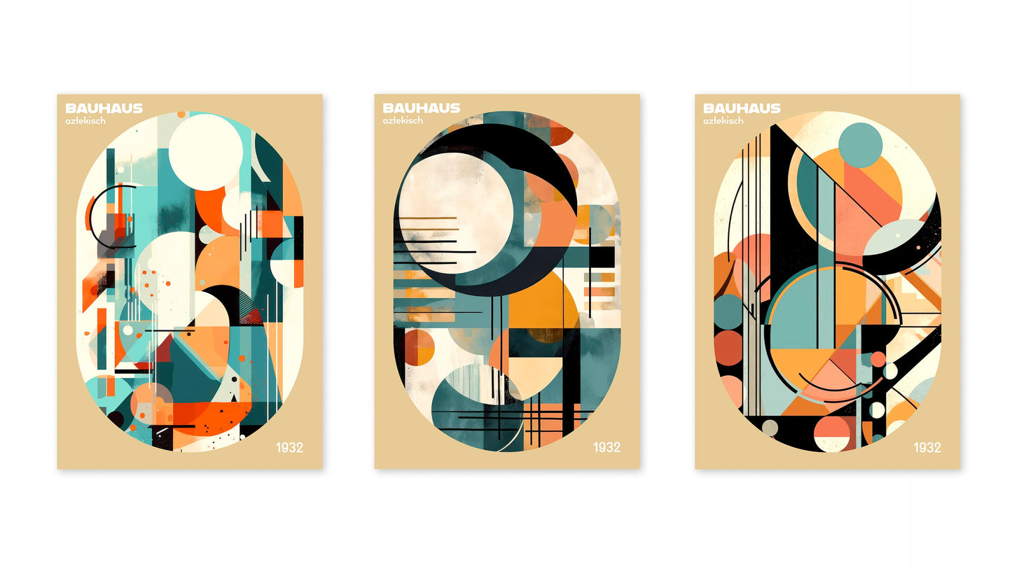 Bauhaus Aztekiskt - Set om 3