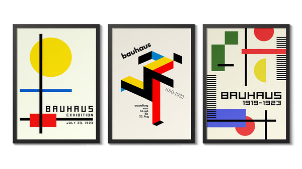 Bauhaus Exhibition - Set of 3