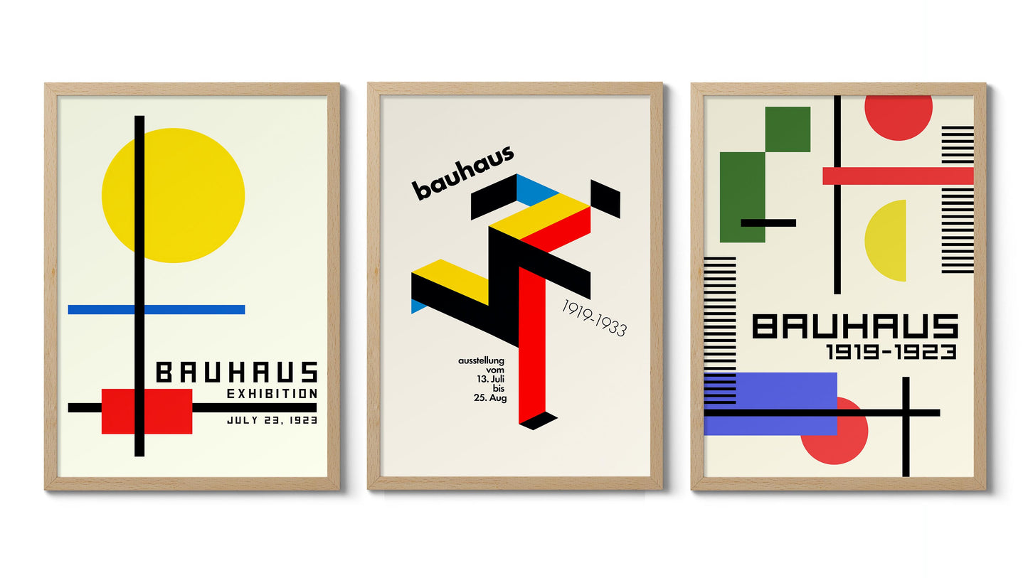 Bauhaus Exhibition - Set of 3