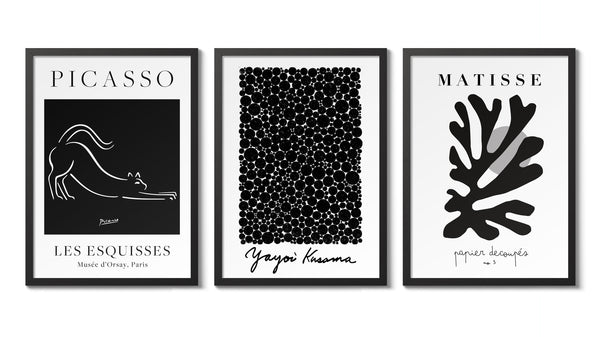 Black Minimalism - Set of 3