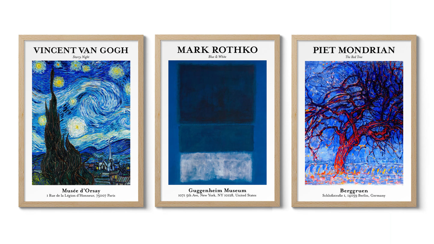 Blue Art - Set of 3