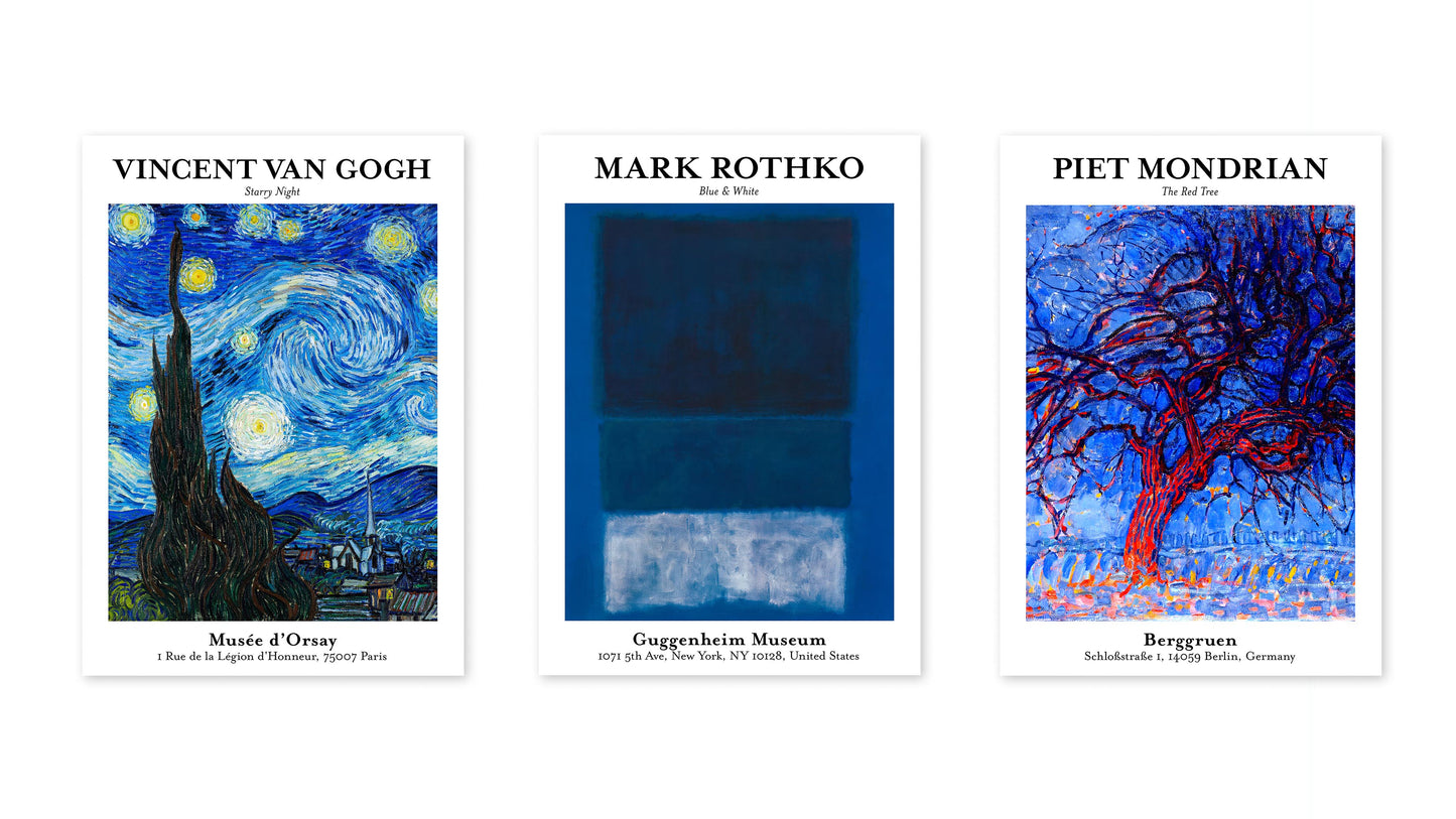 Blue Art - Set of 3