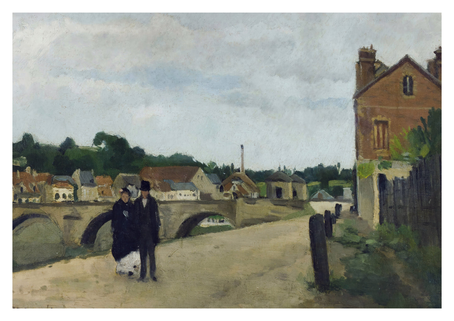 Le Chemin l'Écluse et le Pont de Pontoise