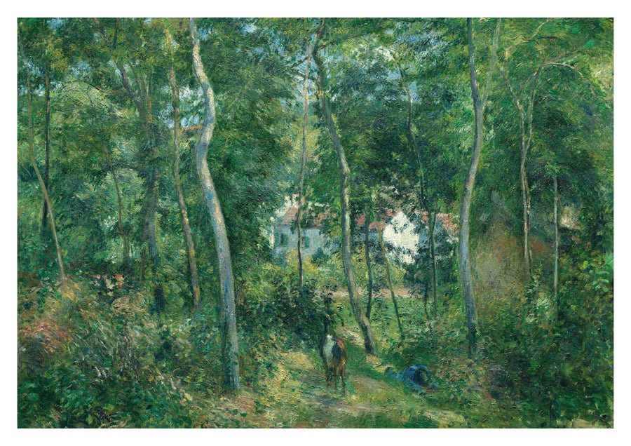 Kant av skogen nära l'Hermitage, Pontoise - Print Only frame