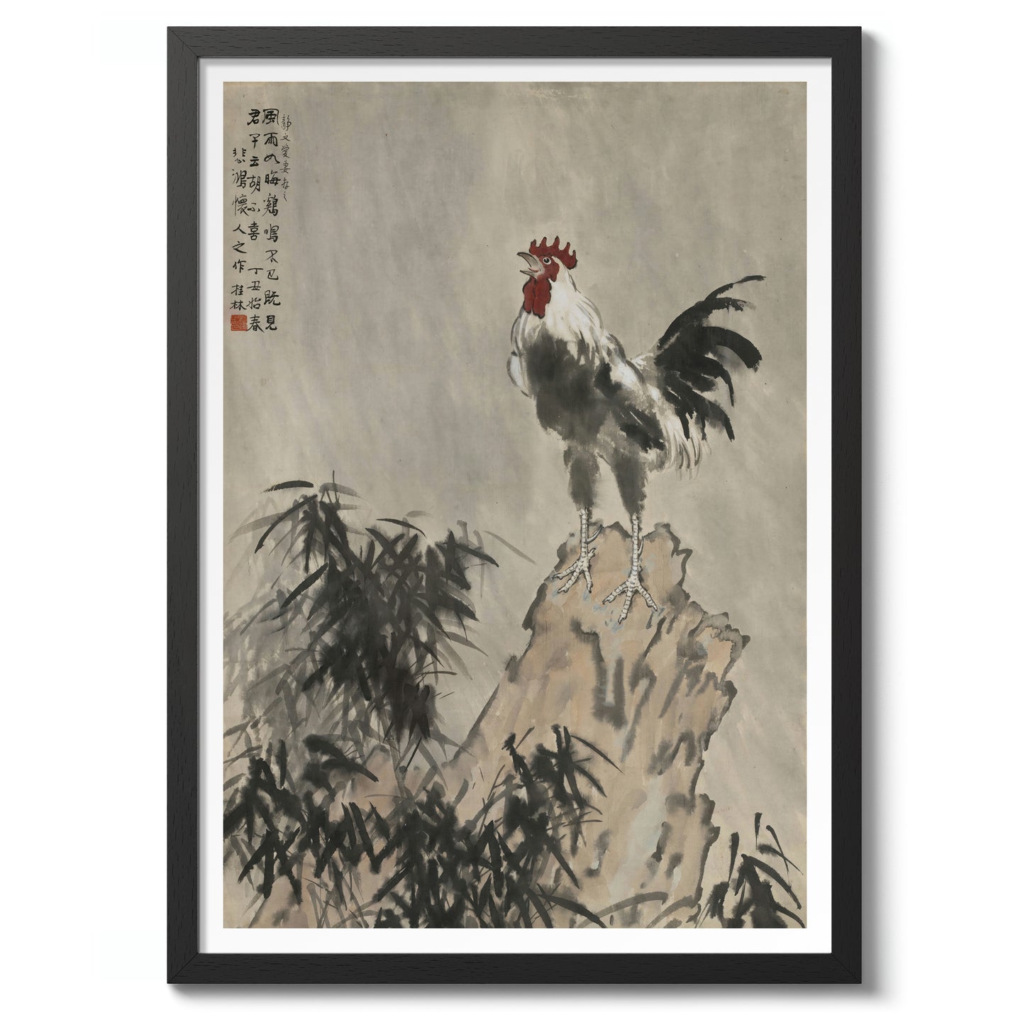 The Rooster Crows in the Wind and Rain