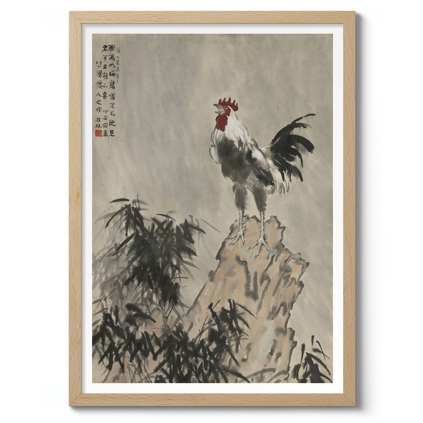 The Rooster Crows in the Wind and Rain