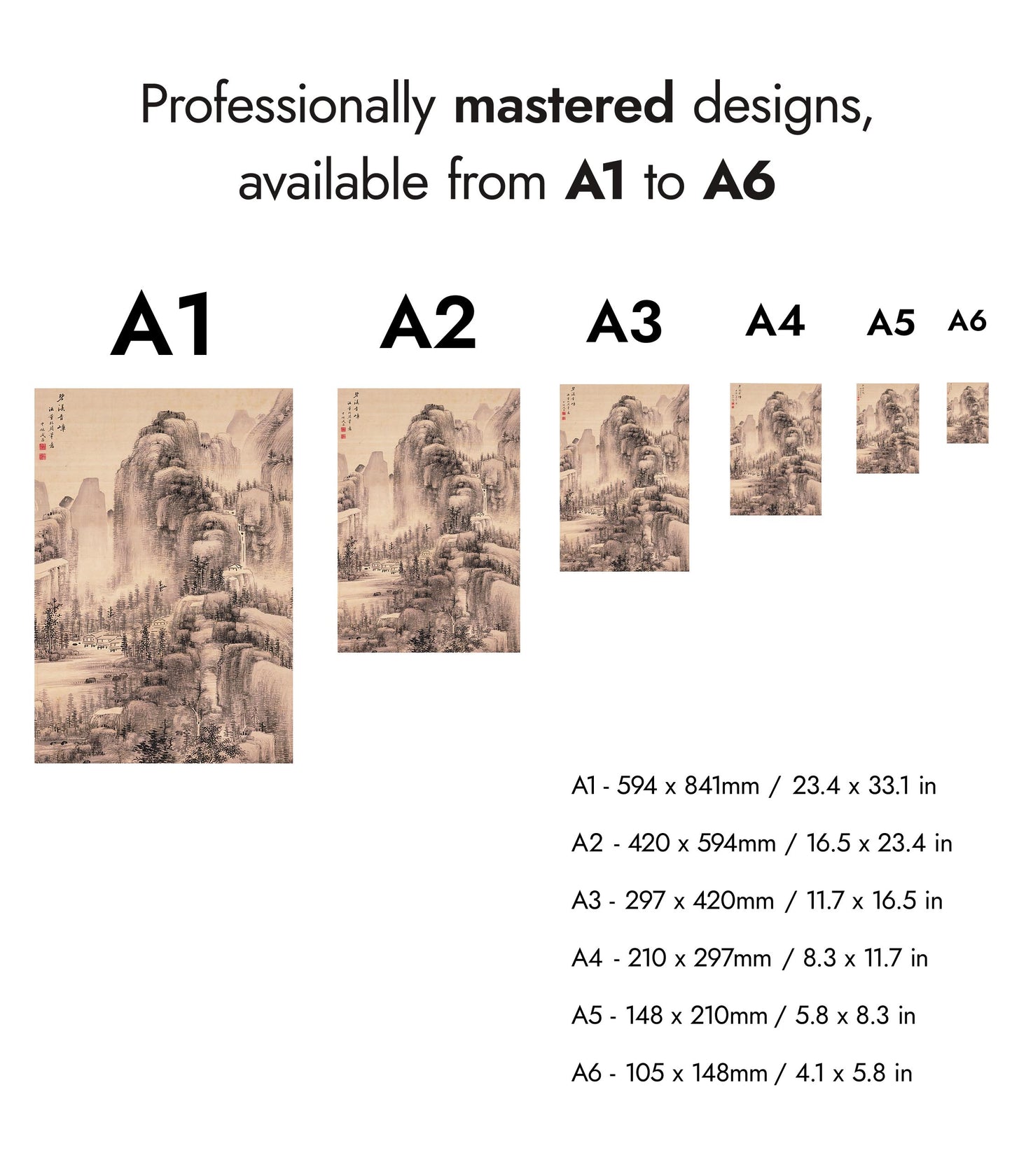 Landskap i Dong Yuans stil