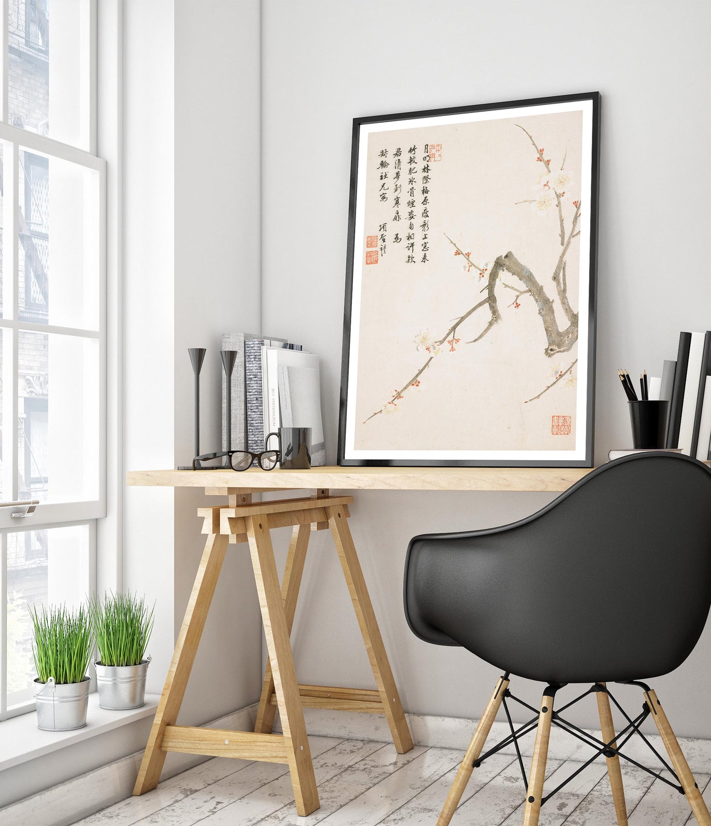 Blommande plommonblomma