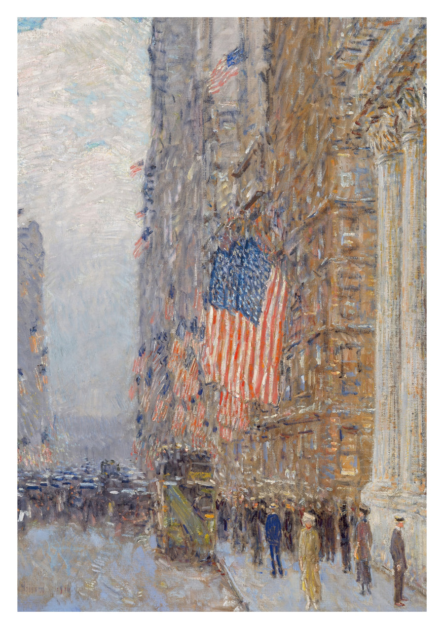 Drapeaux sur le Waldorf - Print Only frame