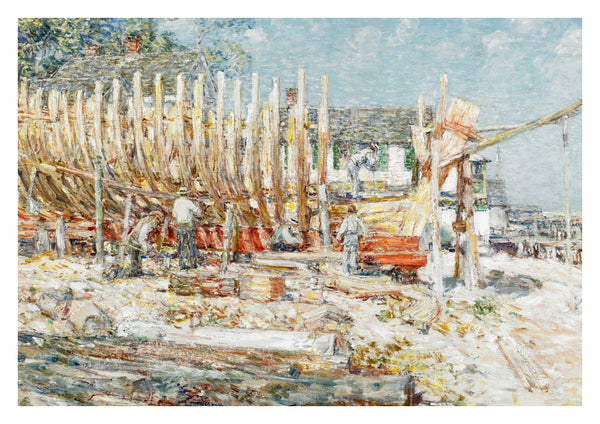 Het bouwen van de Schoener, Provincetown