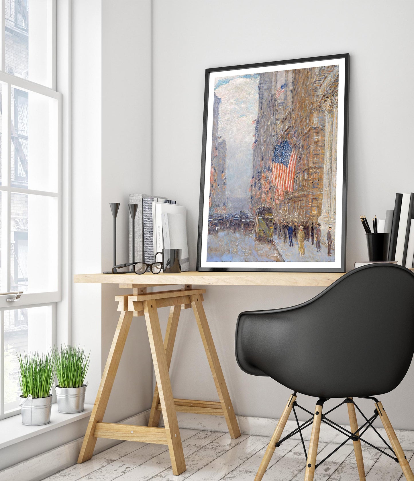 Drapeaux sur le Waldorf