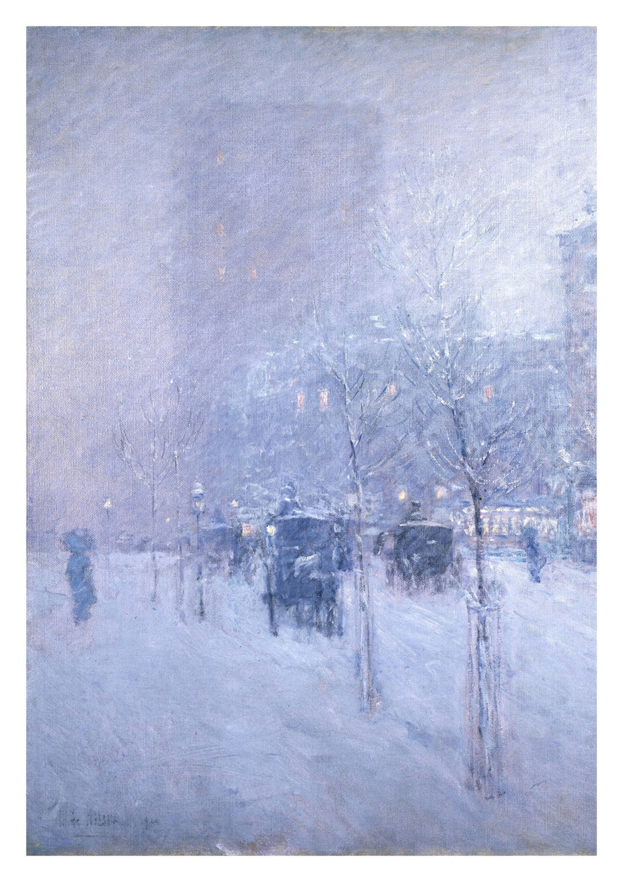 Sen eftermiddag, vinter i New York - Print Only frame