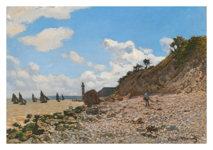 The Beach at Honfleur - Print Only frame