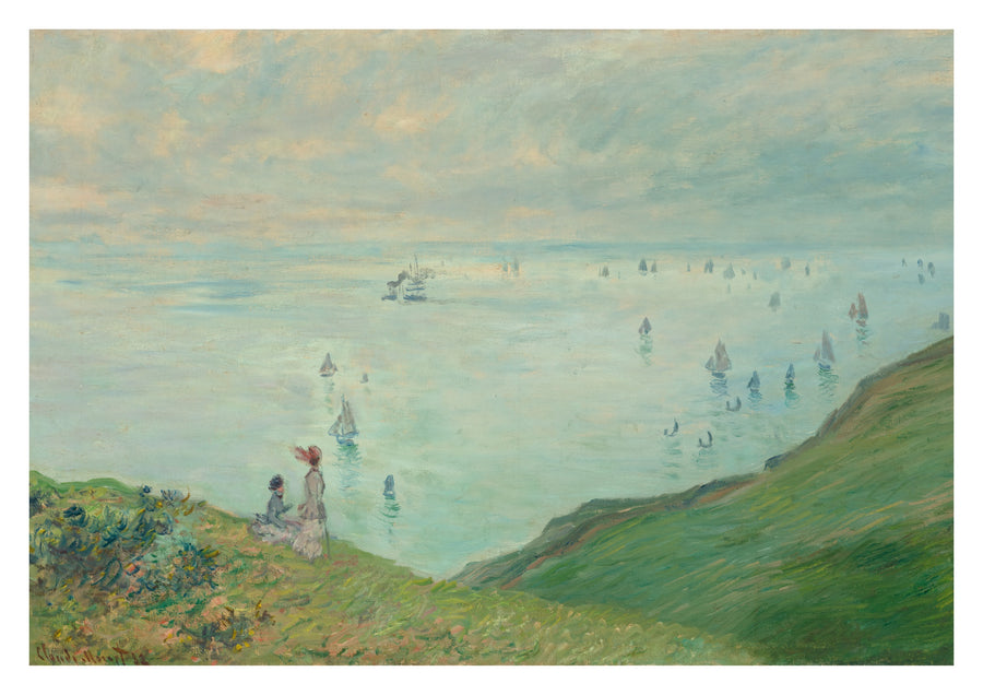 Klippor vid Pourville - Print Only frame