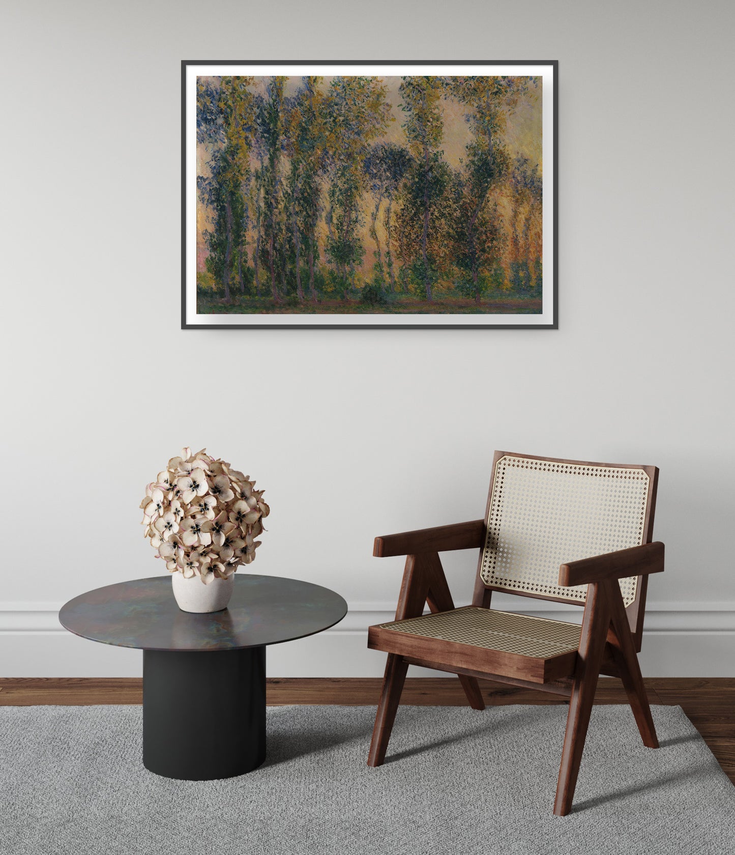 Pappeln in Giverny, Sonnenaufgang