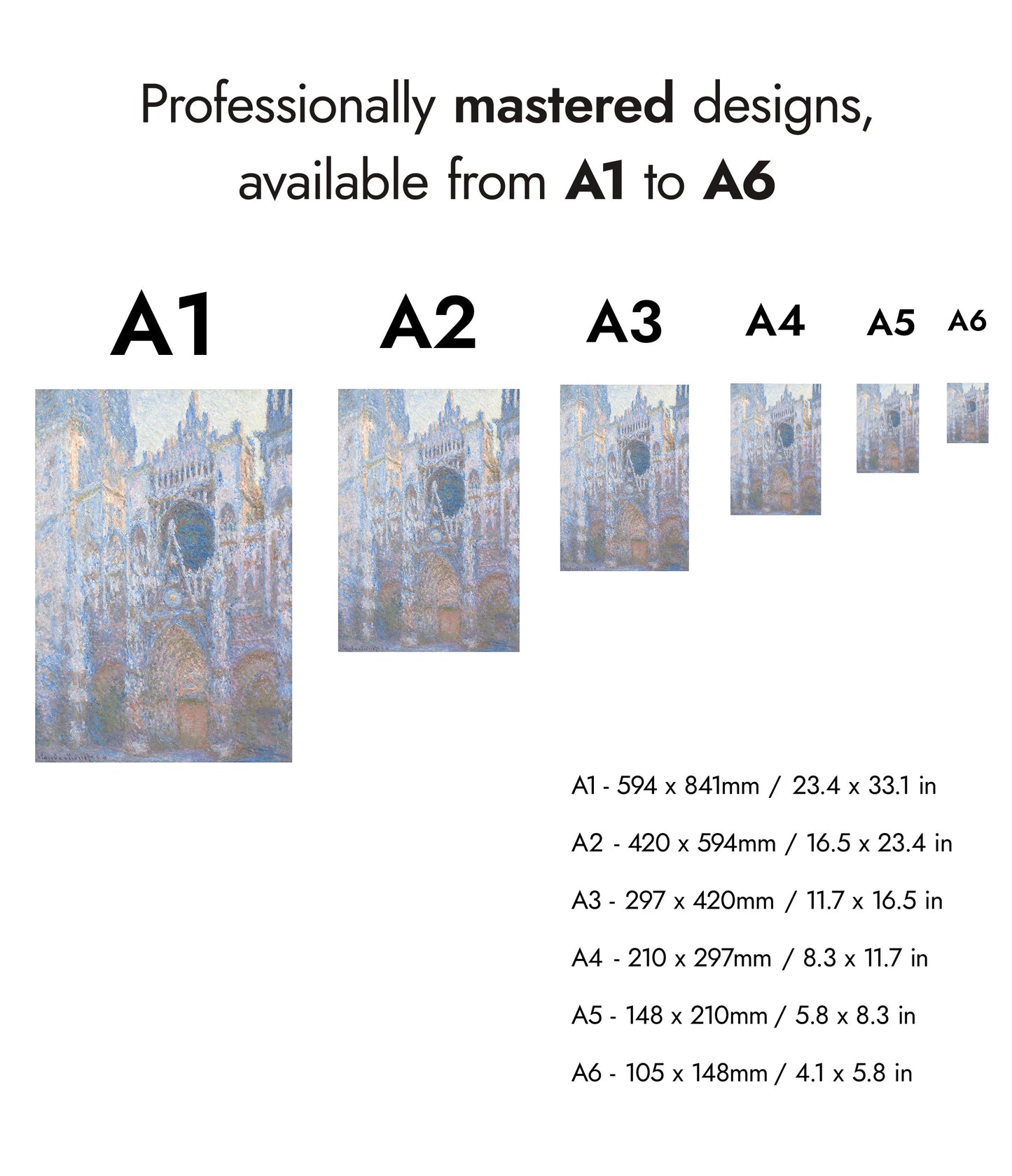 Rouen katedral, västra fasaden