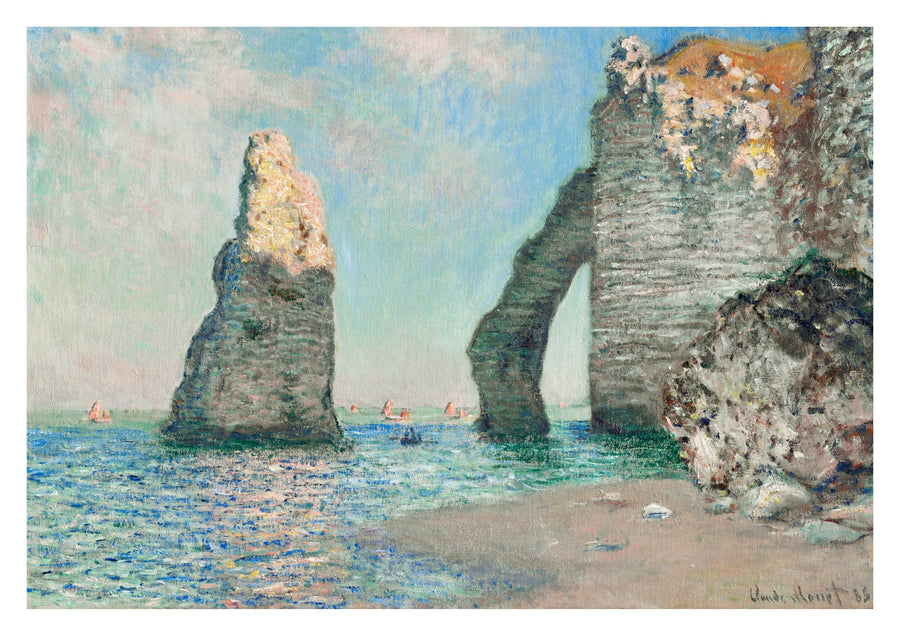 De kliffen van Étretat - Print Only frame