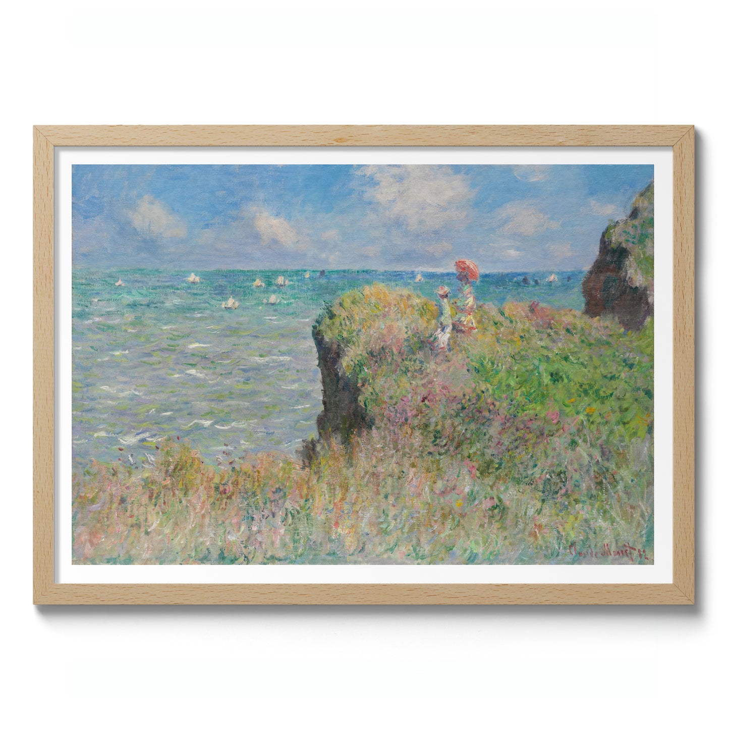 Promenade sur la falaise à Pourville