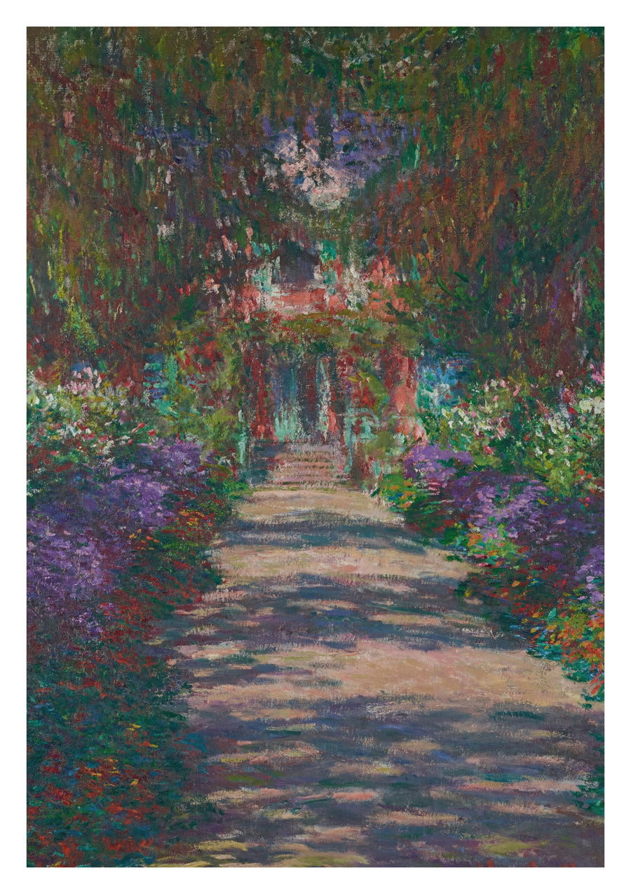 Pathway in Monet's Garden at Giverny - Print Only frame