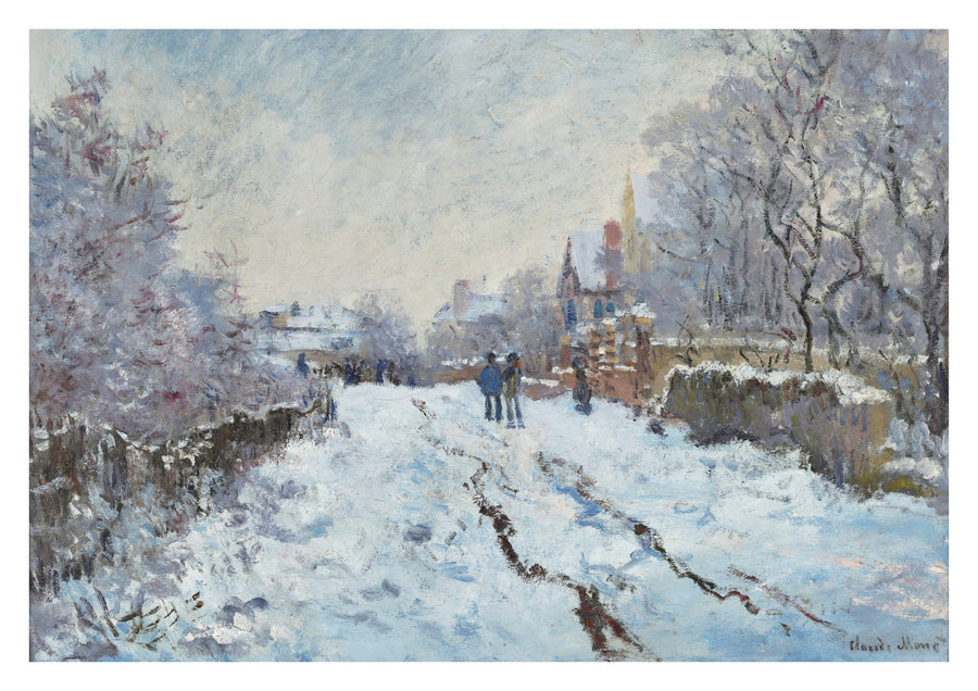 Snow Scene at Argenteuil - Print Only frame