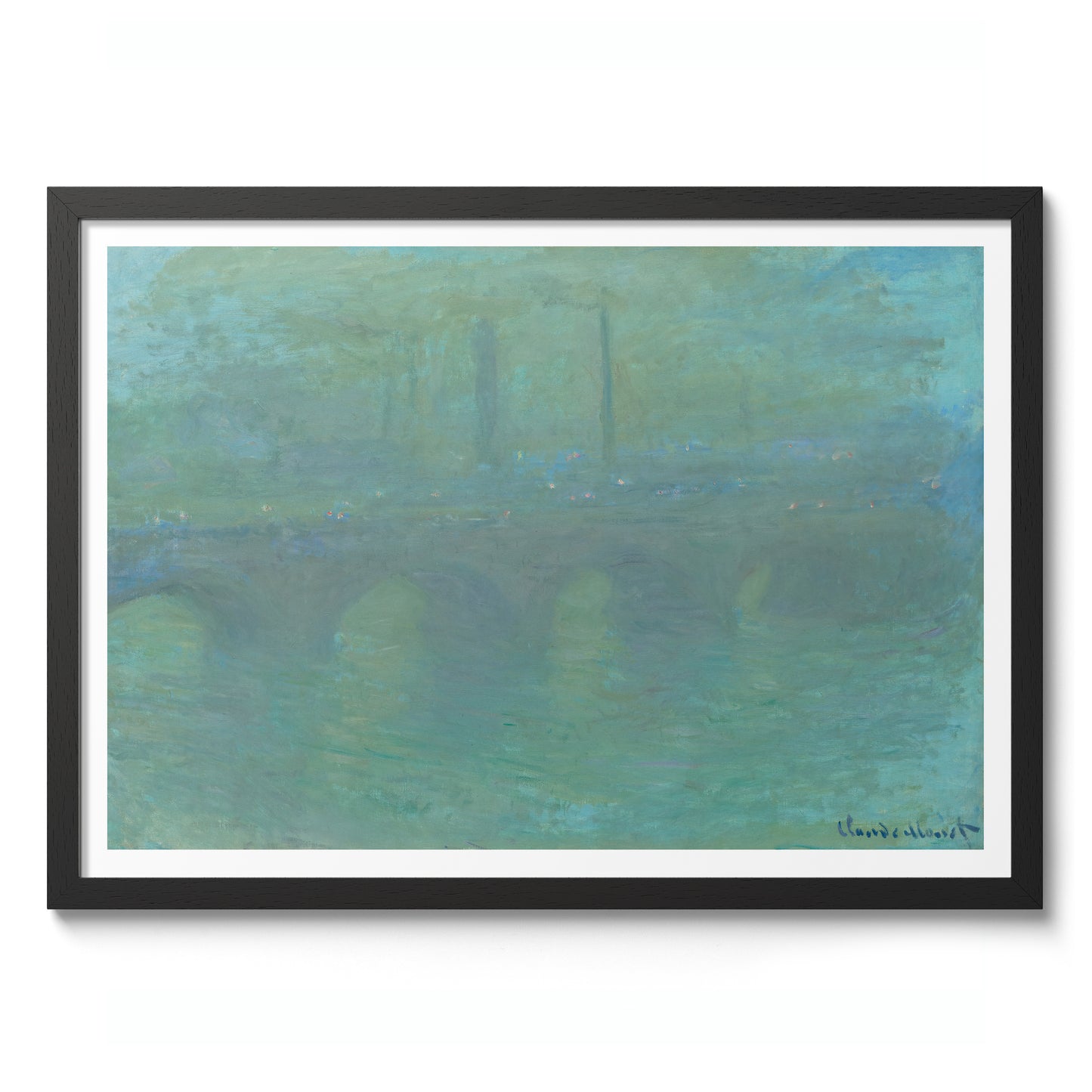 Waterloo Bridge, London, vid skymningen