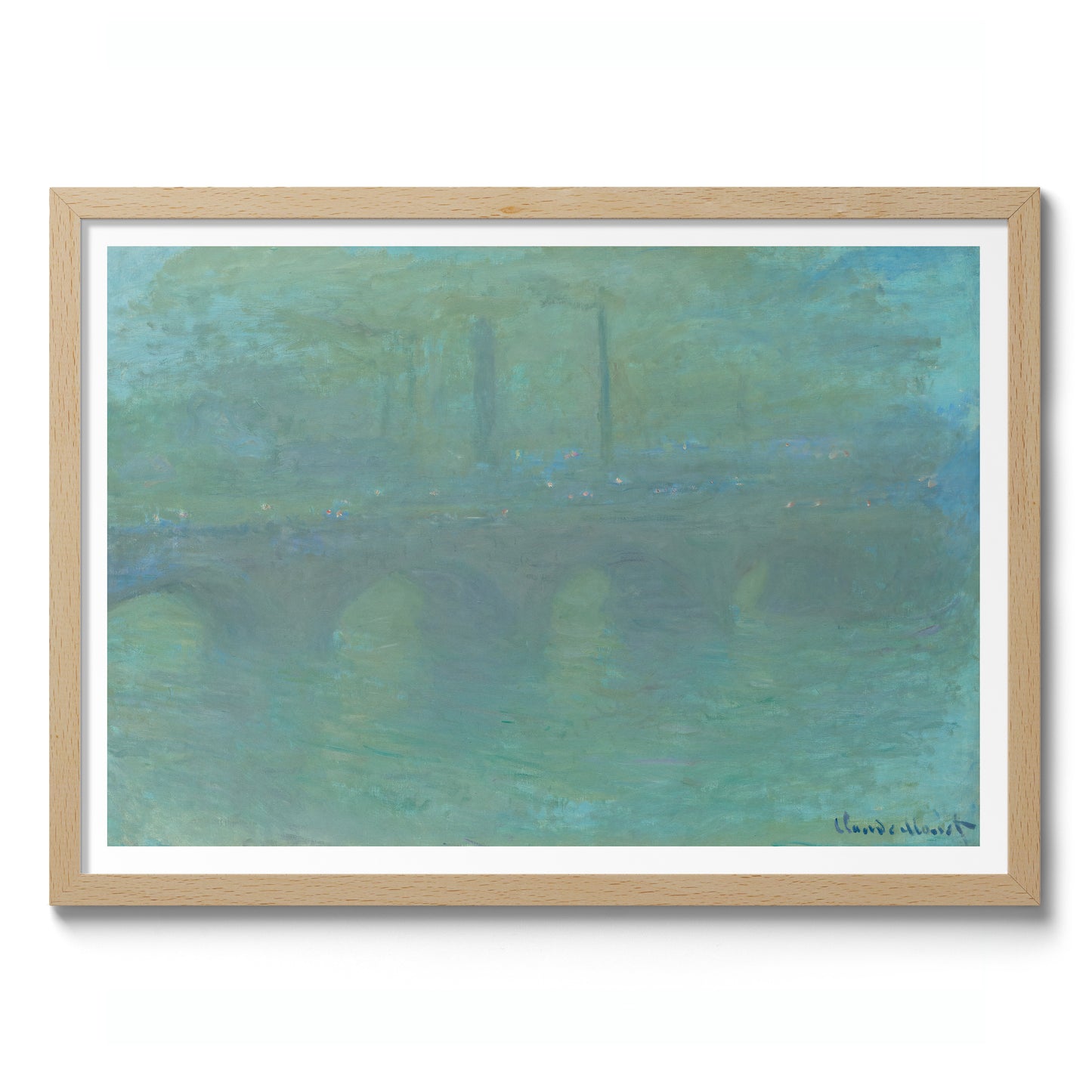 Waterloo Bridge, London, vid skymningen