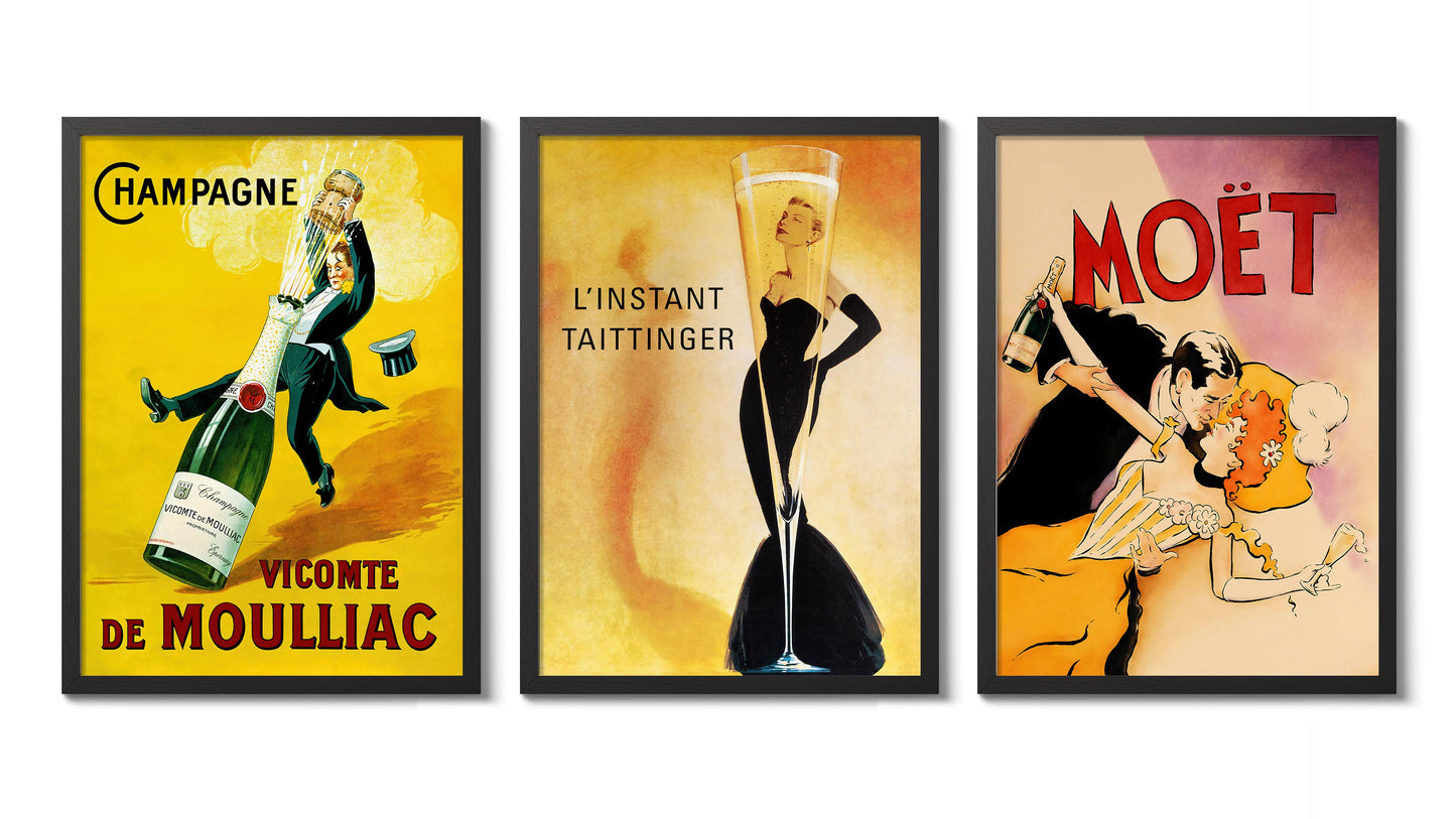 Champagne - Set om 3