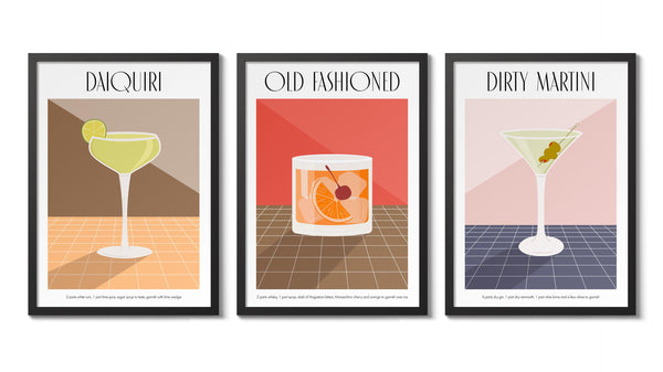 Cocktails - Set of 3