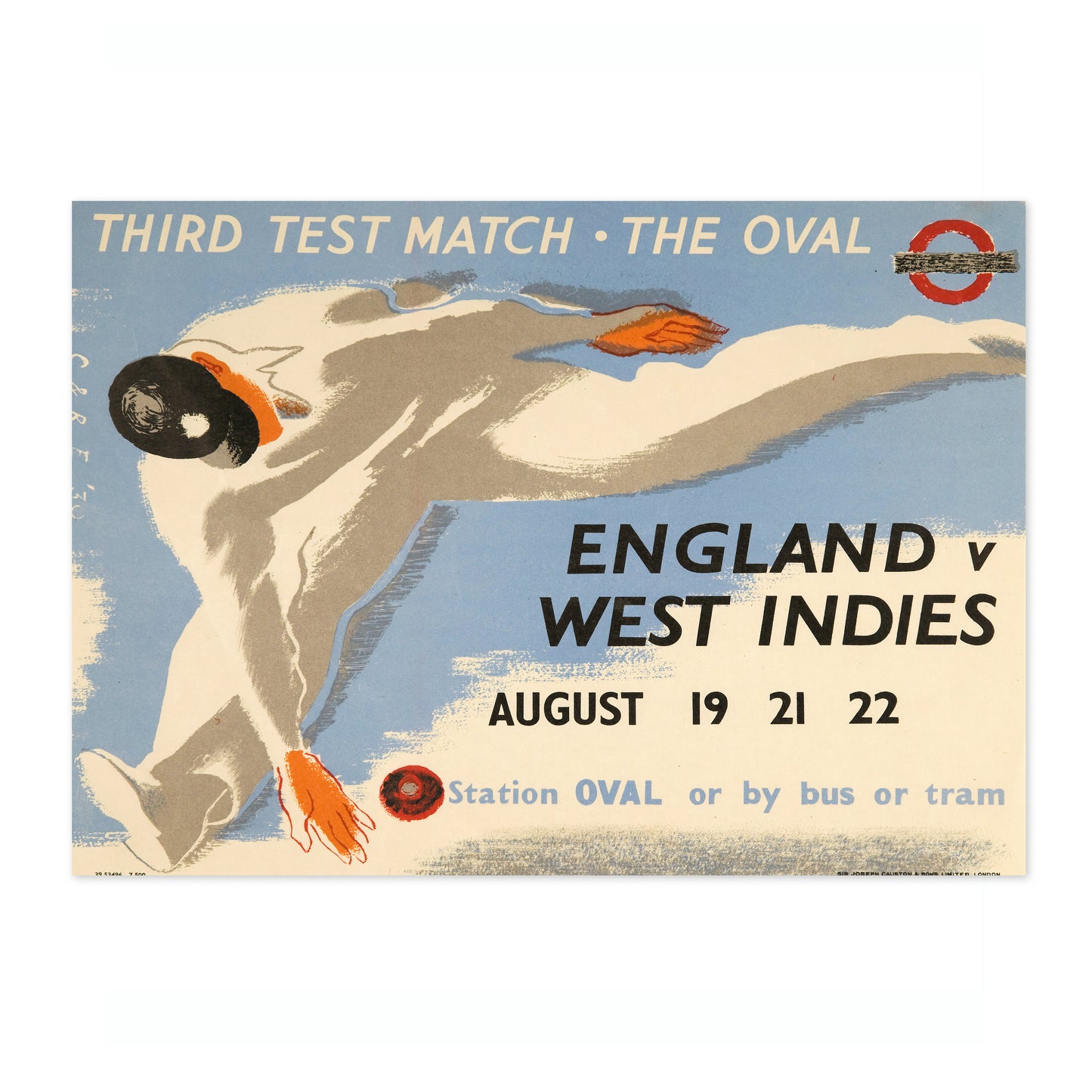 Angleterre contre Indes occidentales, The Oval, Cricket - 1939