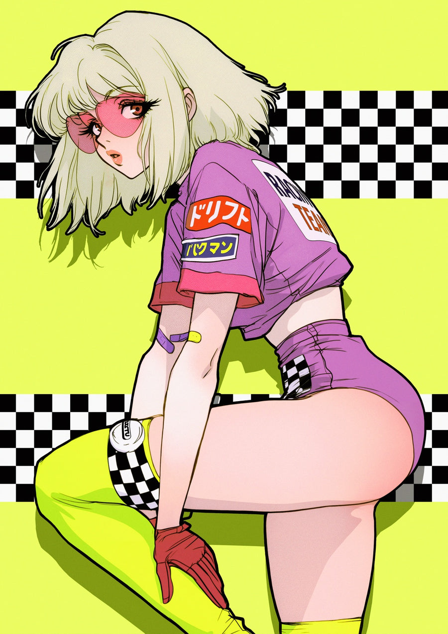 Turbo Girl '89 - Print Only frame