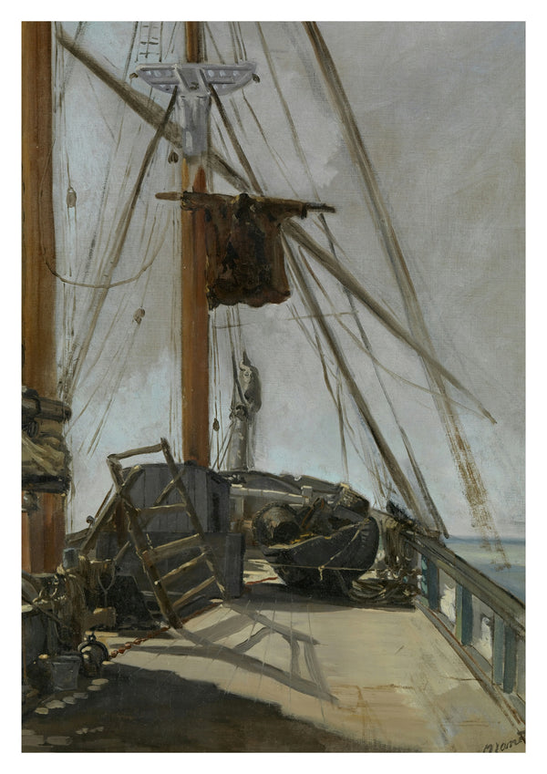 Het dek van het schip
