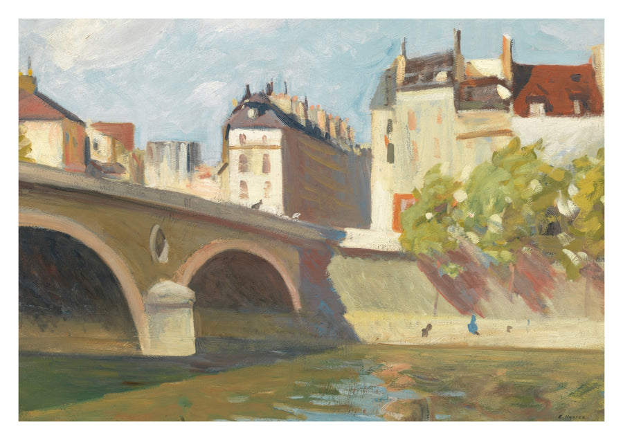 Pont sur la Seine - Print Only frame