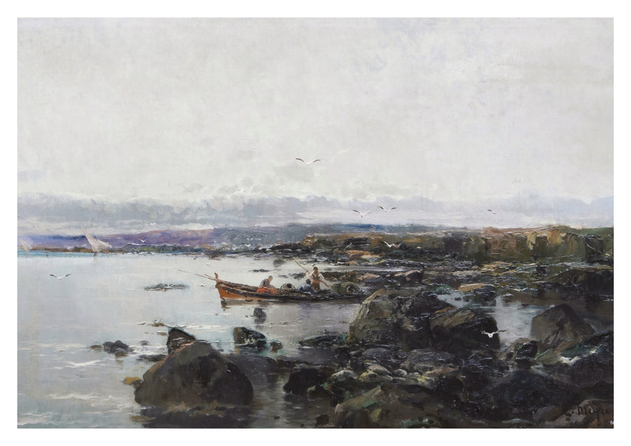 Paysage marin - Print Only frame
