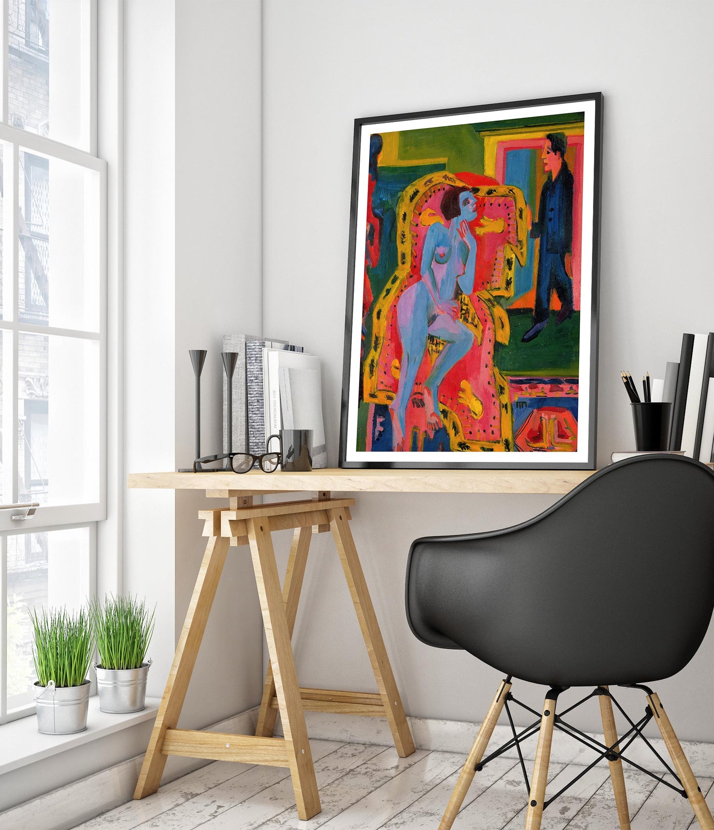 Interior with Nude Woman & Man