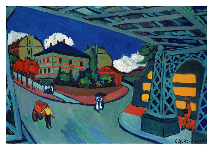 Pont ferroviaire sur la Löbtauer Straße à Dresde - Print Only frame