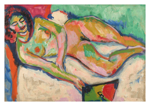 Reclining Nude with Fan