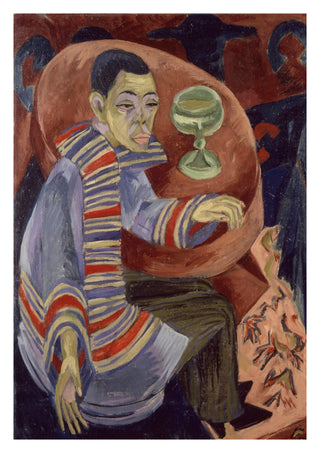 The Drinker (Self-Portrait) print