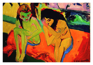 Two Girls Naked print