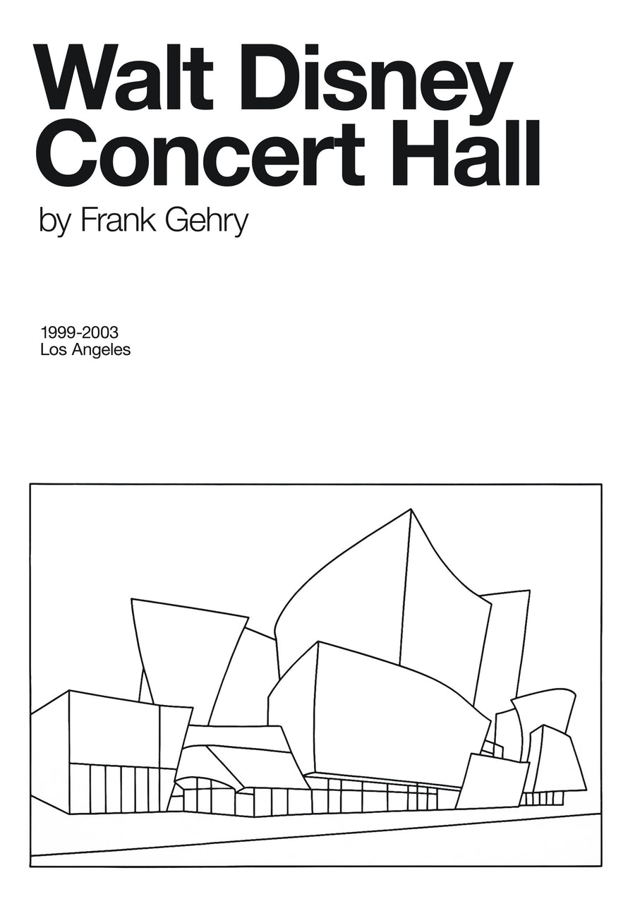 Walt Disney Concert Hall - Print Only frame