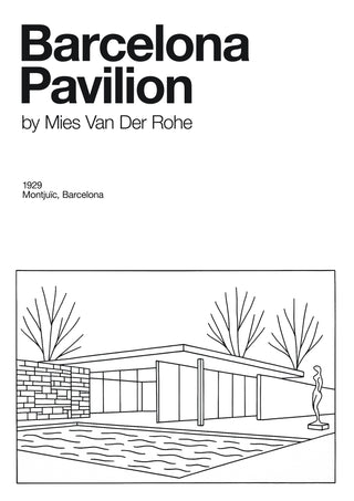 Pavillon de Barcelone print