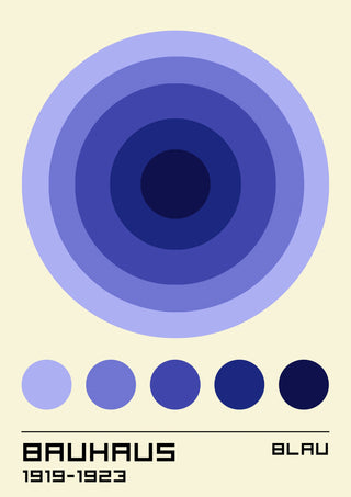 Blue Circles print