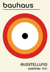Red & Orange Circles print