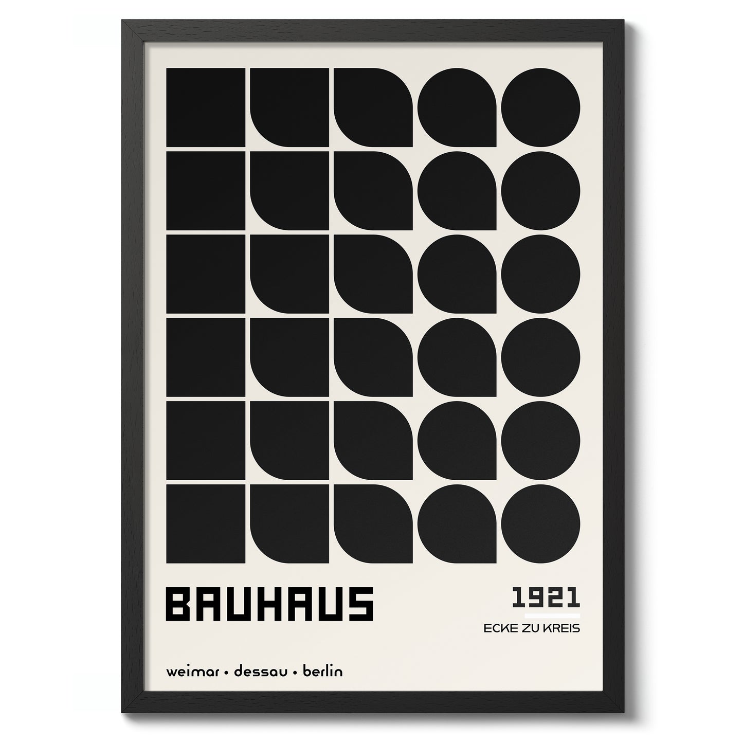 Ecke zu Kreis, in Grey