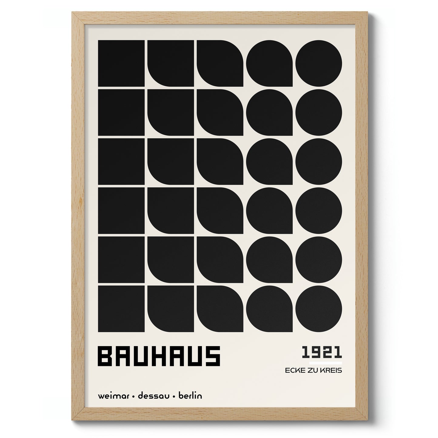 Ecke zu Kreis, in Grey