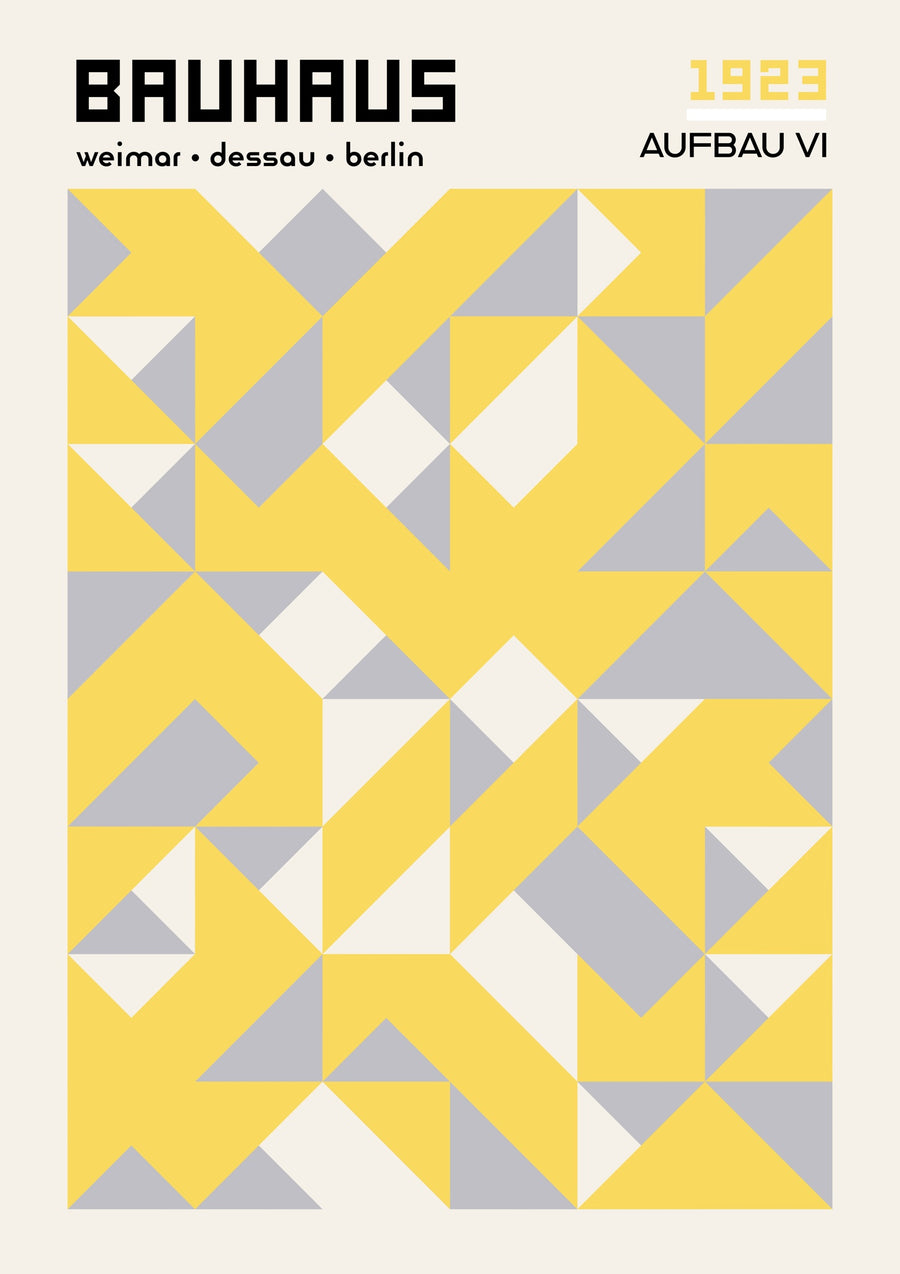 Compositie VI: Geel - Print Only frame