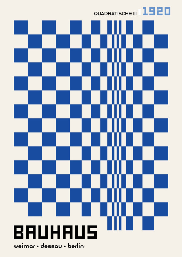 Quadratische, in Blau