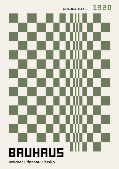 Kwadraatvormig, in groen