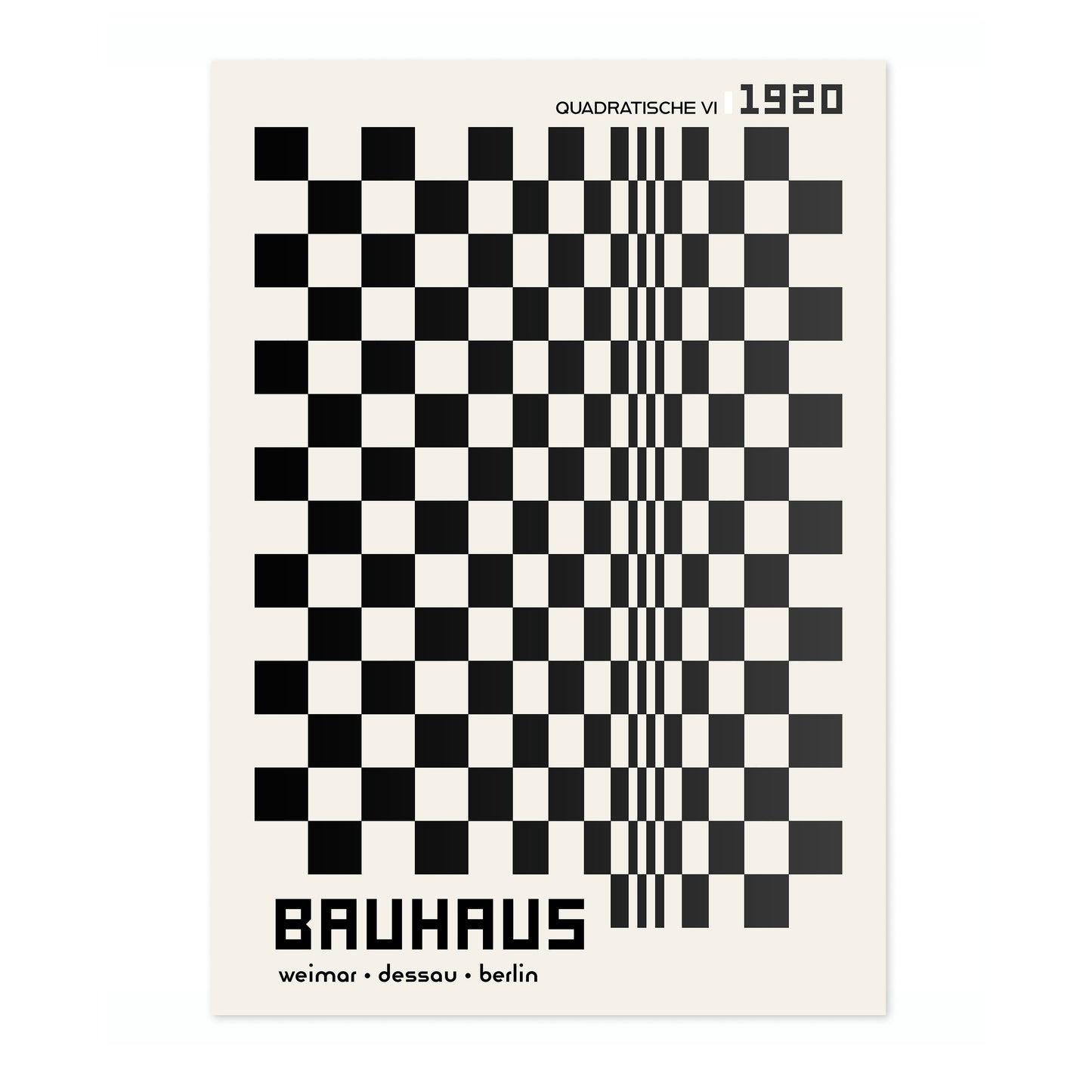 Quadratische, in Black & White