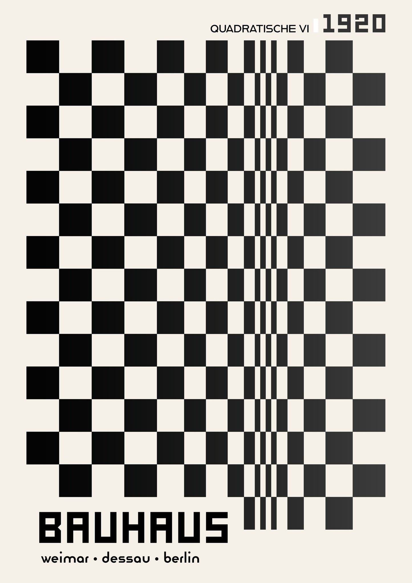 Quadratische, in Black & White