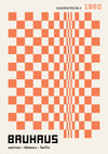 Quadratische, in Orange print